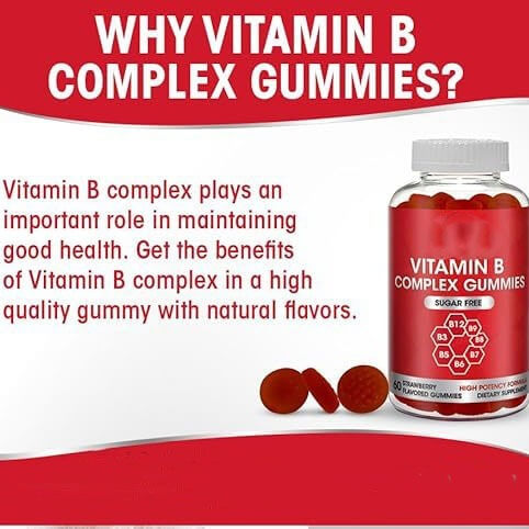 NUTRIVIBE Complex Vitamin B Gummies boost energy, support metabolism, and promote wellness with delicious, easy-to-take daily nutrition.