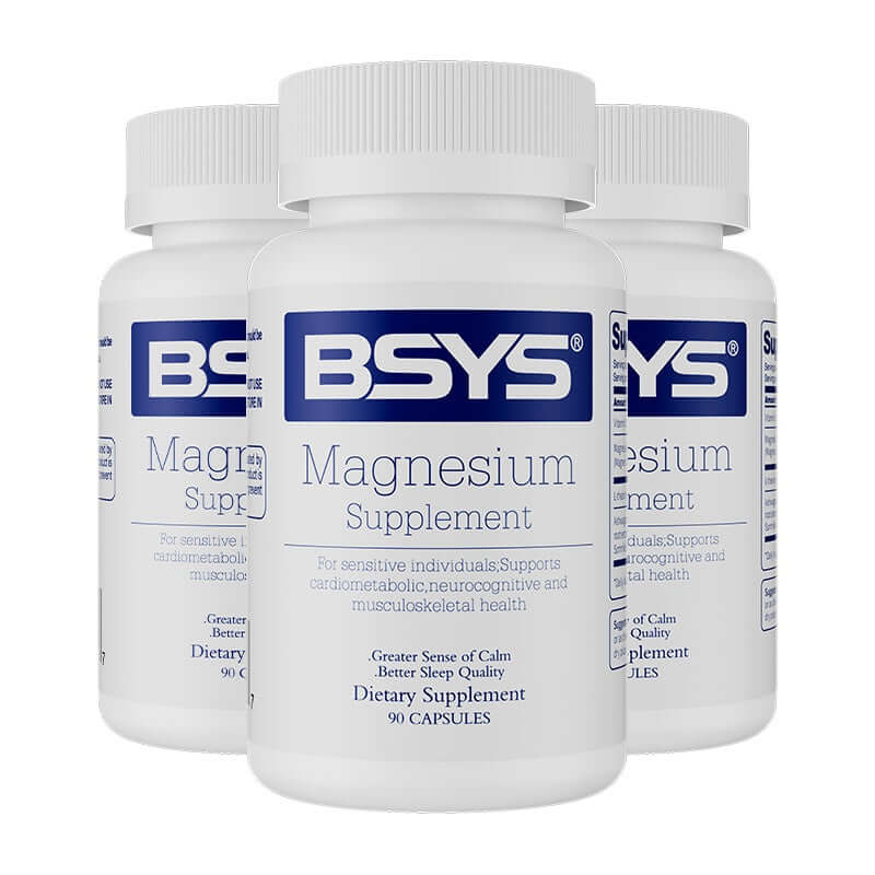 NUTRIVIBE Magnesium Supplements support sleep, anxiety relief, muscle relaxation, heart health, blood sugar balance, and cognitive function.