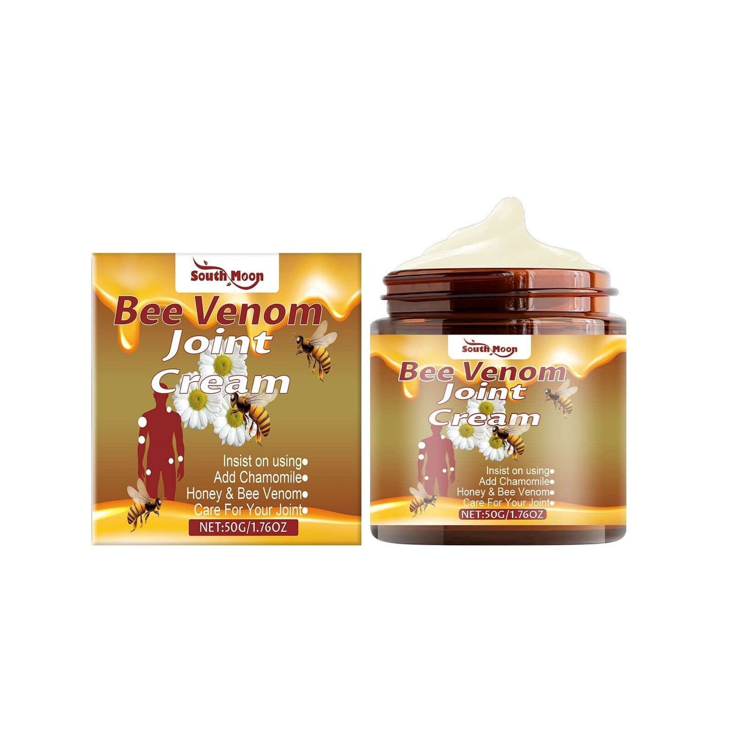 NUTRIVIBE Joint Care Cream for joint support with honey and bee venom in a jar.