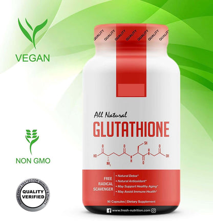 NUTRIVIBE Glutathione Capsules promote antioxidant protection, skin radiance, and overall wellness with natural daily support.