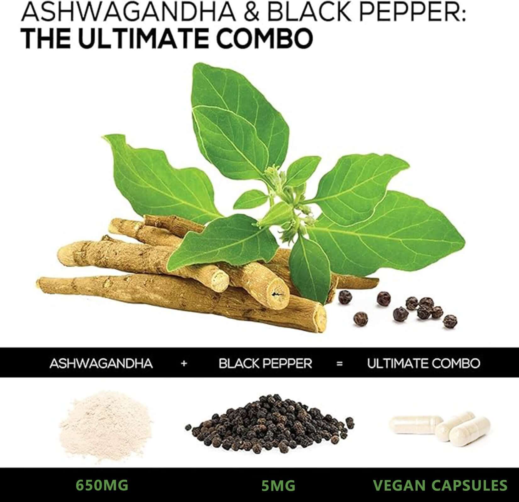 NUTRIVIBE Ashwagandha Capsules support stress relief, balanced energy, immune health, and mood with organic, vegan-friendly herbal care.