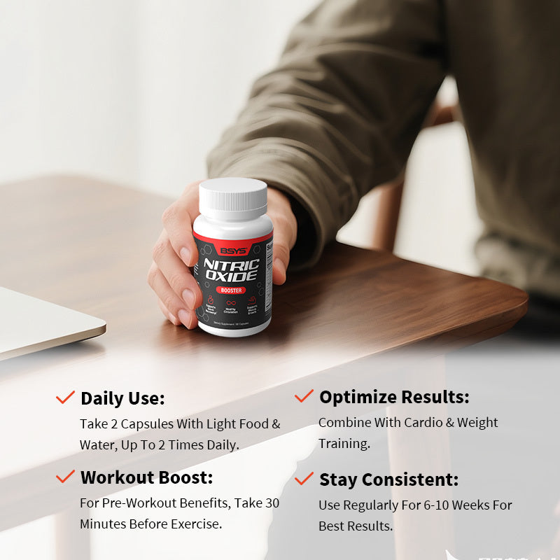 NUTRIVIBE Nitric Oxide Support boosts circulation, oxygen delivery, and endurance for athletes and active lifestyles.