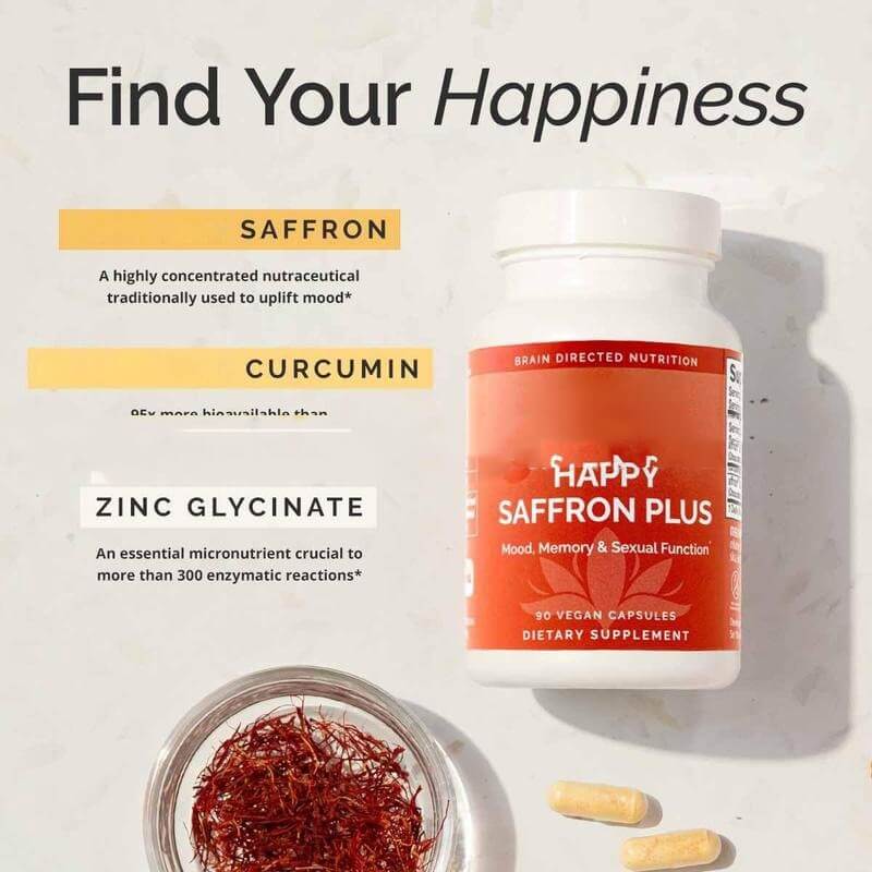 NUTRIVIBE Saffron Capsules support mood, eye health, and overall wellness with natural antioxidant-rich saffron extract.