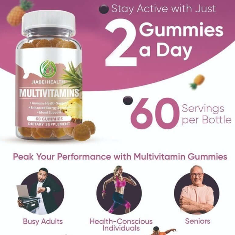 NUTRIVIBE Trace Element Multivitamin Soft Candy provides essential vitamins and minerals for daily health, immunity, and overall wellness in a tasty chewable form.