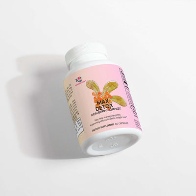 Cleanse and energize with NUTRIVIBE Max Detox Acai Berry—powerful antioxidant support for natural detox and daily vitality.