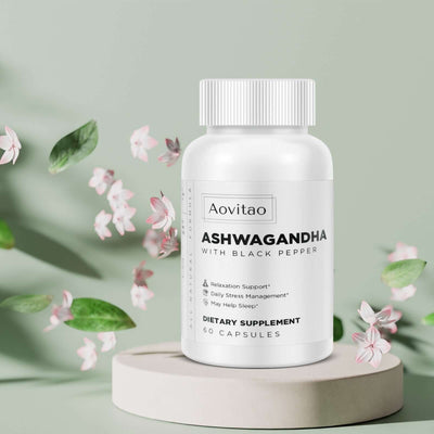 NUTRIVIBE Ashwagandha Capsules support stress relief, balanced energy, immune health, and mood with organic, vegan-friendly herbal care.