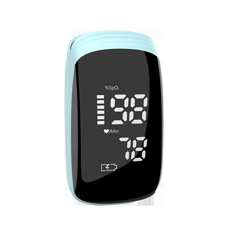 Nutrivibe Rechargeable Finger Clip Pulse Oximeter provides fast and accurate measurement of blood oxygen levels and heart rate, suitable for home or clinical use.
