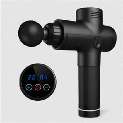 Nutrivibe 4-Head Body Massage Gun relieves muscle tension, reduces soreness, and enhances recovery with four interchangeable heads for targeted therapy.