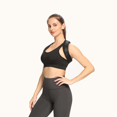 Nutrivibe Posture Corrector Belt improves sitting and standing posture, relieves back tension, and reduces slouching with comfortable support.