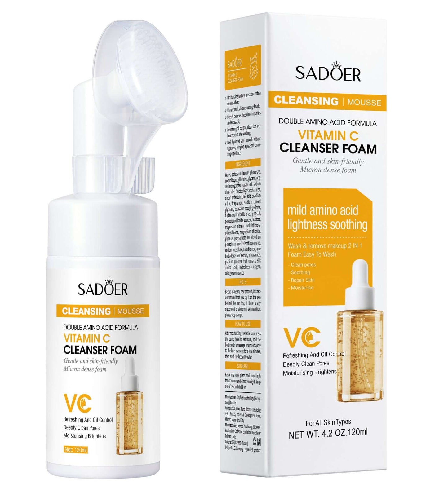 NUTRIVIBE Hyaluronic Acid Amino Acid Cleansing Mousse gently cleanses, hydrates, and refreshes skin while maintaining elasticity and promoting a radiant complexion.