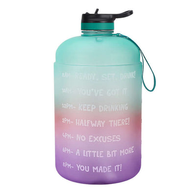 Nutrivibe Gallon Water Bottle is a durable, BPA-free sports jug with a straw, perfect for hydration during workouts, gym sessions, or outdoor activities.
