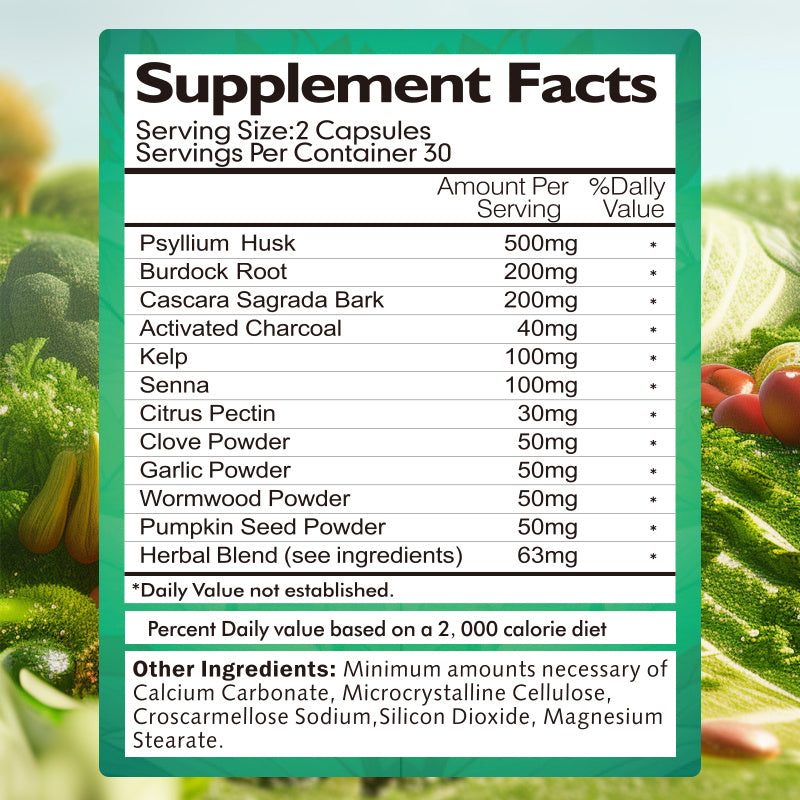 NUTRIVIBE 7-Day Colon Cleanse & Detox Capsules support digestive wellness, promote toxin removal, and enhance gut health naturally