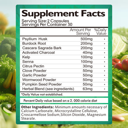 NUTRIVIBE 7-Day Colon Cleanse & Detox Capsules support digestive wellness, promote toxin removal, and enhance gut health naturally