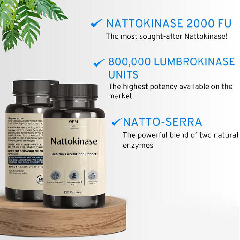 NUTRIVIBE Nattokinase Capsules help support healthy blood sugar levels and cardiovascular wellness with convenient daily supplementation.