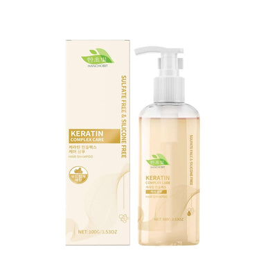 NUTRIVIBE Keratin Complex Care Shampoo gently cleanses, strengthens, and smooths hair with keratin proteins for healthy shine.