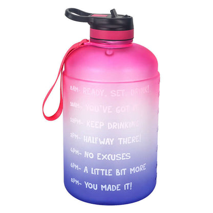 Nutrivibe Gallon Water Bottle is a durable, BPA-free sports jug with a straw, perfect for hydration during workouts, gym sessions, or outdoor activities.