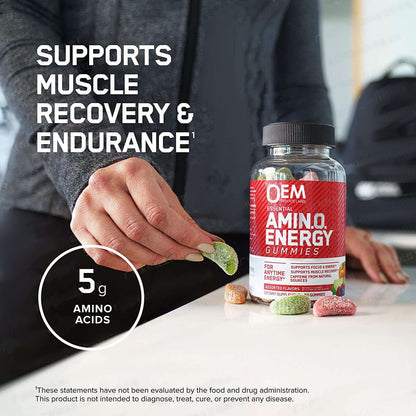 NUTRIVIBE Amino Acid Energy Soft Candy boosts energy, supports muscle recovery, and enhances stamina with a tasty, convenient daily supplement.