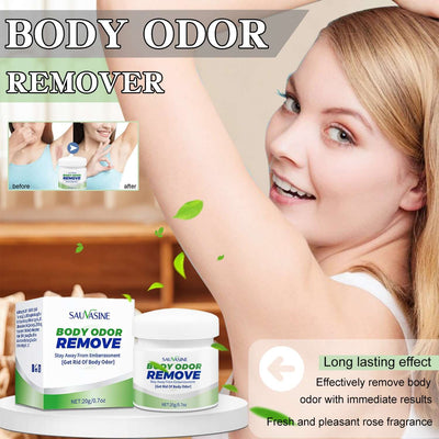 Nutrivibe Body Odor Cream 20g effectively controls body odor, keeps skin fresh, and provides long-lasting protection with natural ingredients.