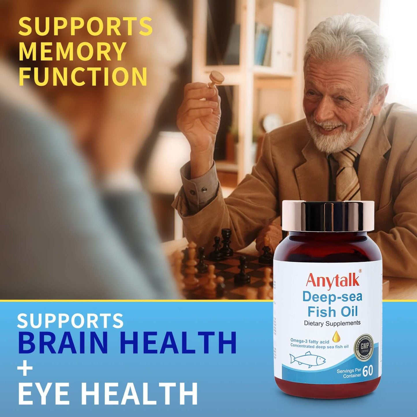 Nutrivibe Deep Sea Fish Oil provides omega-3 fatty acids to support heart, brain, and joint health naturally.