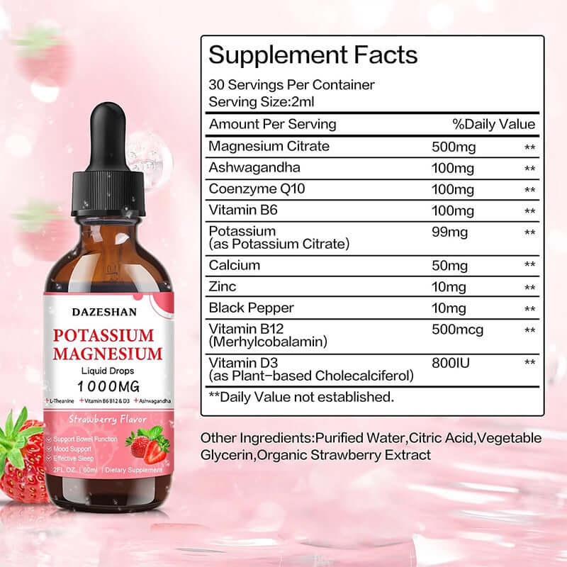 Nutrivibe Potassium Magnesium Drops support hydration, skin balance, and natural tanning for a healthy glow.