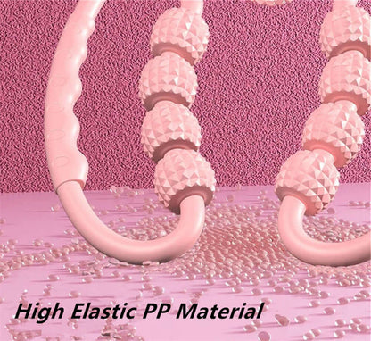 Nutrivibe Muscle Elimination Trainer Roller helps relieve muscle tension, improve flexibility, and enhance recovery for yoga enthusiasts and students.