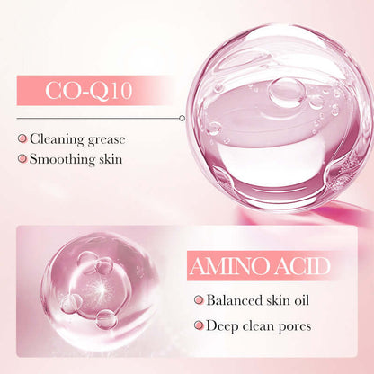 NUTRIVIBE Hyaluronic Acid Amino Acid Cleansing Mousse gently cleanses, hydrates, and refreshes skin while maintaining elasticity and promoting a radiant complexion.