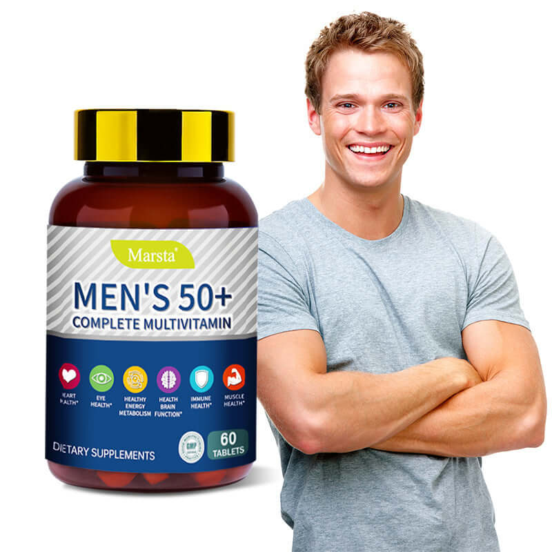NUTRIVIBE Men's Multivitamin Tablets provide essential vitamins and minerals to support energy, immunity, and overall male wellness daily.