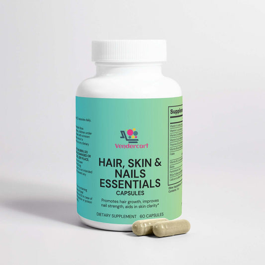 NUTRIVIBE Hair, Skin & Nails Supplements support strong hair, healthy skin, and durable nails with vitamins, minerals, and natural nutrients for daily wellness.