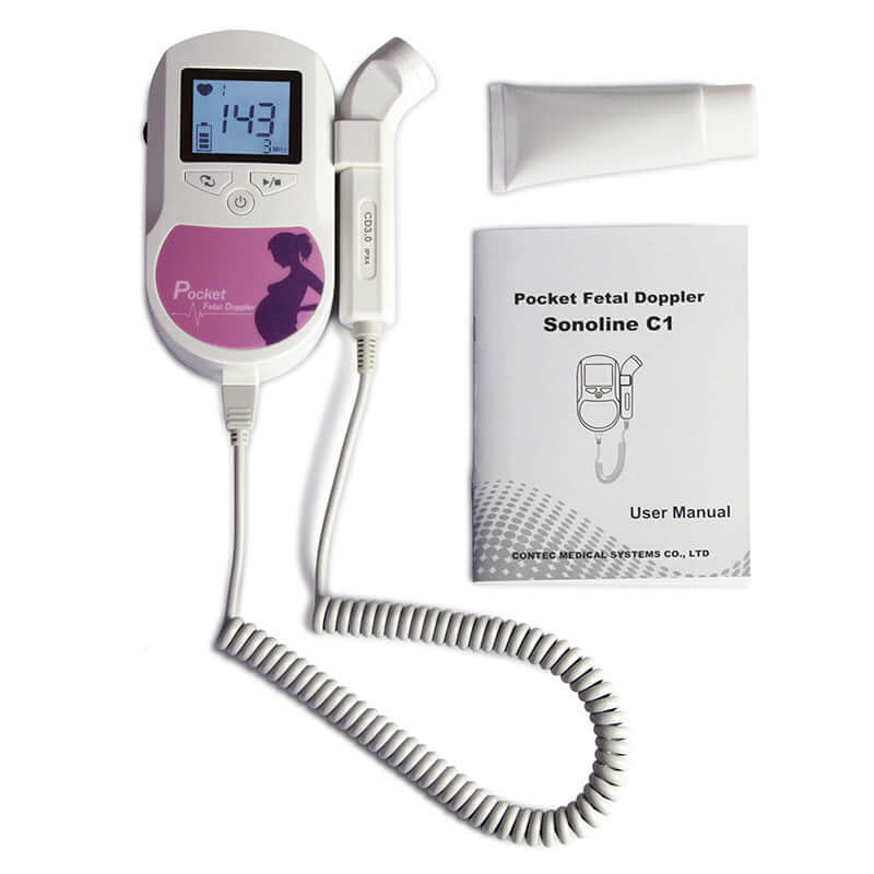 Nutrivibe CONTEC Fetal Heart Rate Monitor provides safe, accurate, and portable fetal heart monitoring for expecting mothers at home or in clinical settings.