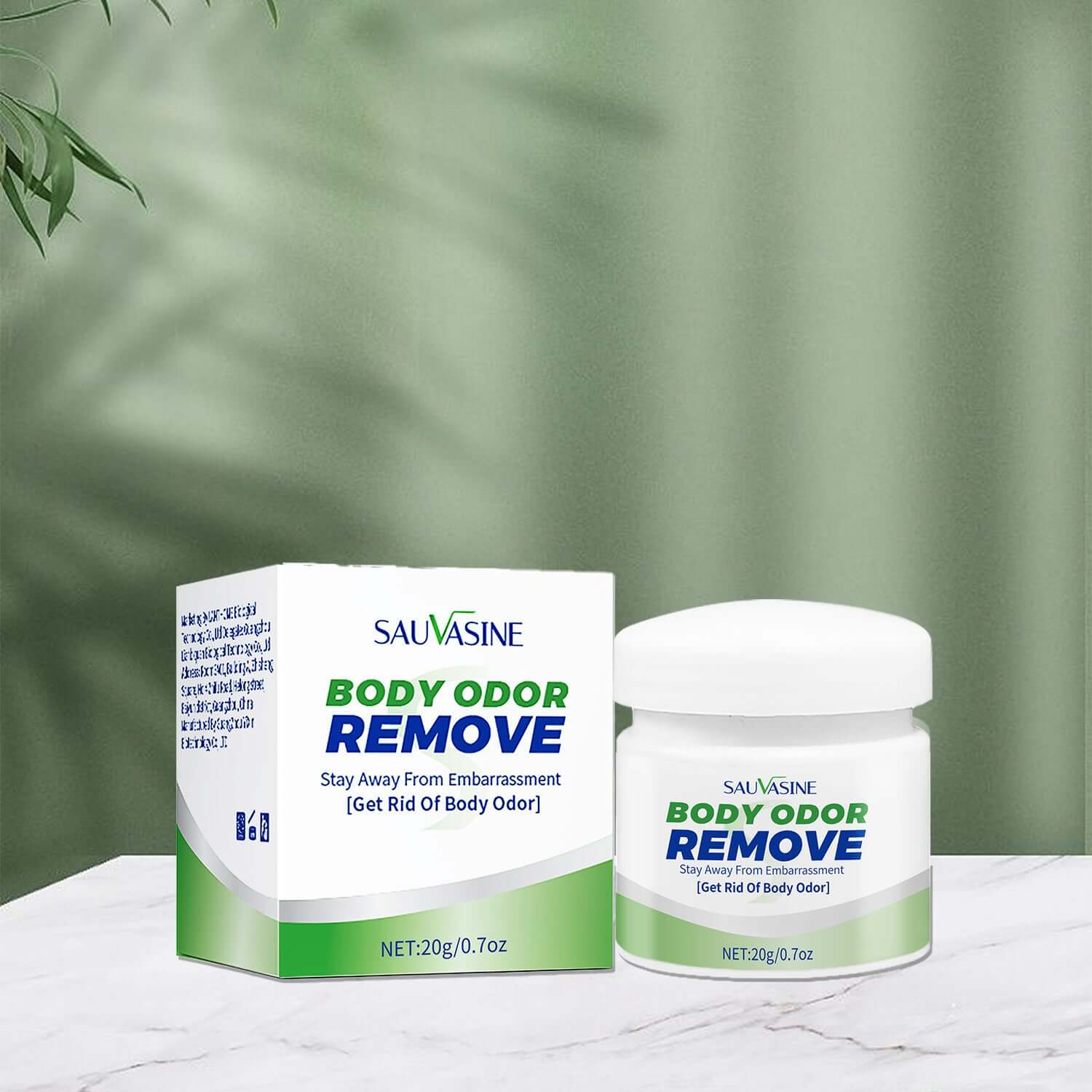 Nutrivibe Body Odor Cream 20g effectively controls body odor, keeps skin fresh, and provides long-lasting protection with natural ingredients.