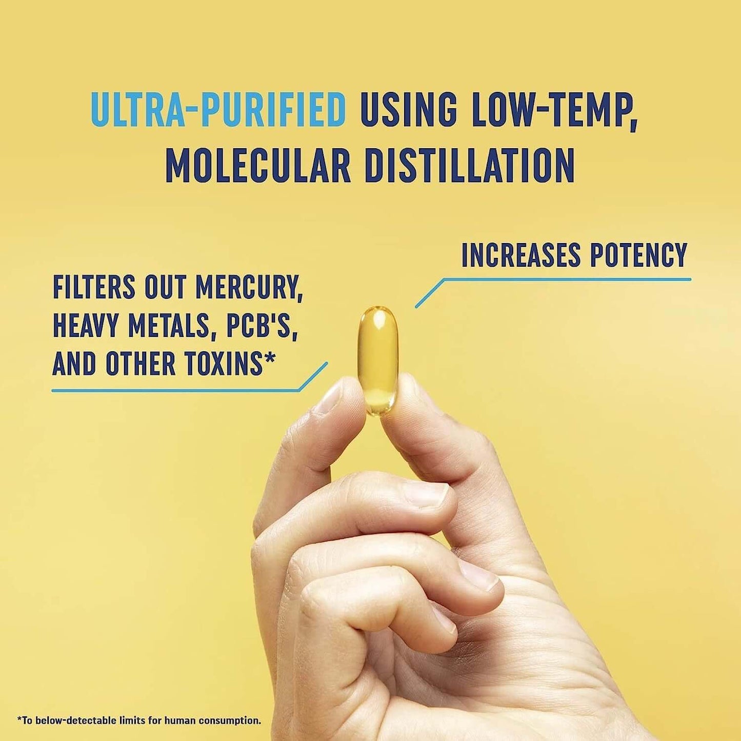 Nutrivibe Fish Oil Soft Capsule Lemon Flavor delivers omega-3 support for heart, brain, and joint health in a refreshing taste.