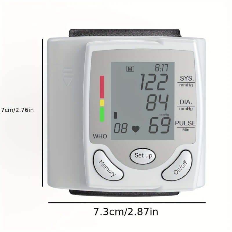 Nutrivibe Wrist Blood Pressure Monitor provides accurate and convenient measurement of blood pressure and heart rate with an easy-to-use wrist device.