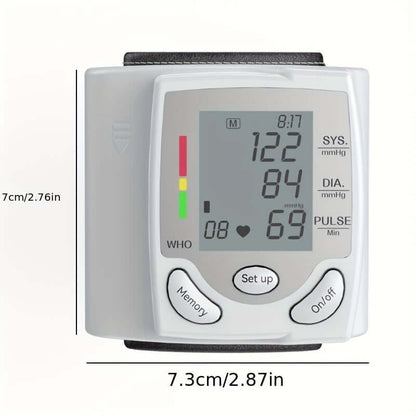 Nutrivibe Wrist Blood Pressure Monitor provides accurate and convenient measurement of blood pressure and heart rate with an easy-to-use wrist device.