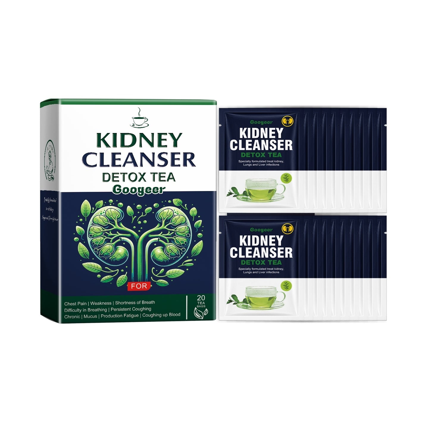 NUTRIVIBE Kidney Clearing and Detoxification Tea supports kidney health, aids cleansing, and promotes balance with natural herbal ingredients.