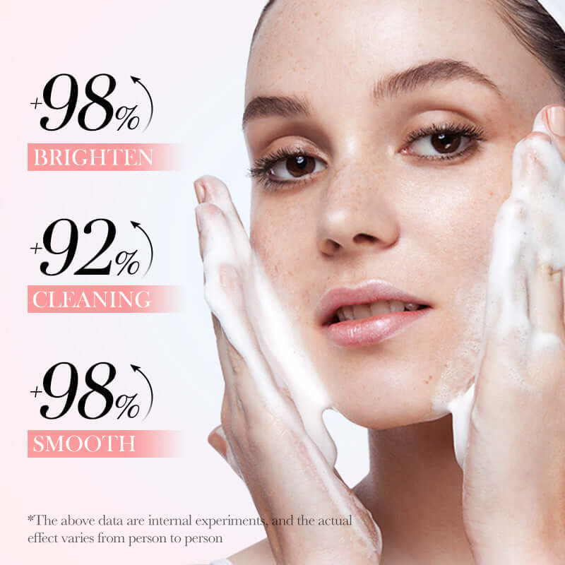 NUTRIVIBE Hyaluronic Acid Amino Acid Cleansing Mousse gently cleanses, hydrates, and refreshes skin while maintaining elasticity and promoting a radiant complexion.