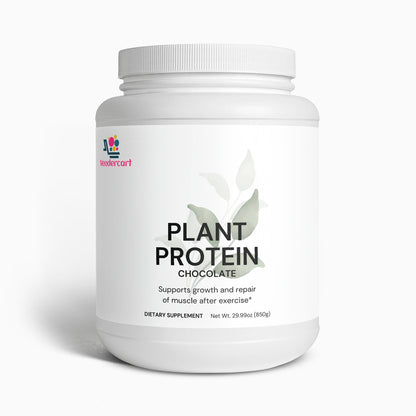 NUTRIVIBE Plant Protein Chocolate supports muscle recovery, weight management, and digestive health with 21g of plant-based protein per serving.