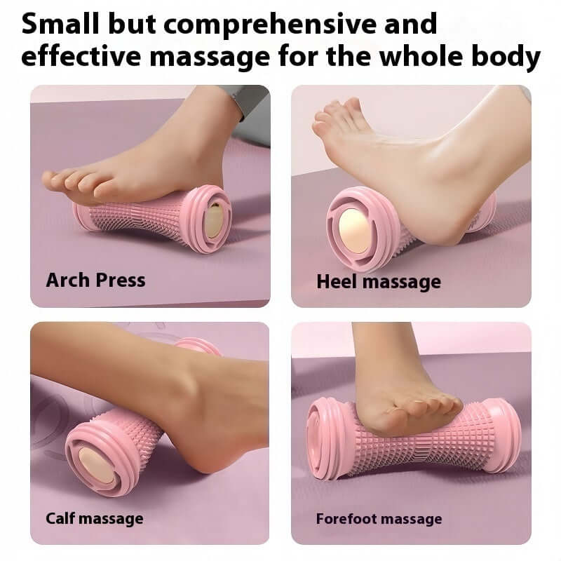 Nutrivibe Foot Fascia Wheel relieves foot tension, reduces soreness, and improves circulation for better foot health and overall muscle recovery.