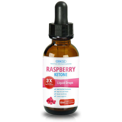 NUTRIVIBE Raspberry Ketone Drops support metabolism, energy, and wellness with a liquid vitamin formula for fast absorption and daily balance.