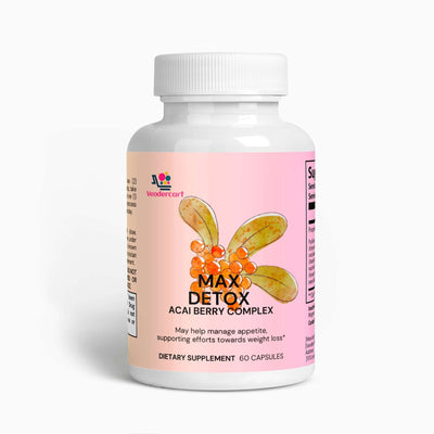 Cleanse and energize with NUTRIVIBE Max Detox Acai Berry—powerful antioxidant support for natural detox and daily vitality.