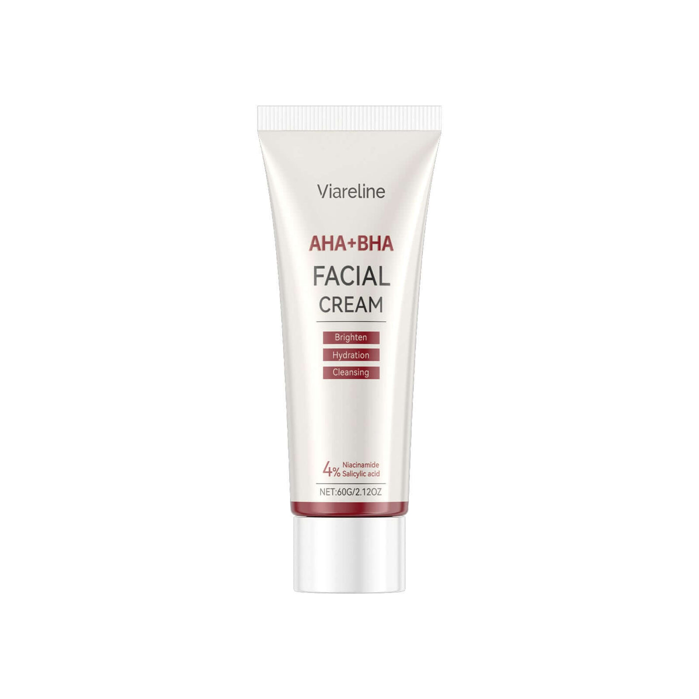 NUTRIVIBE Fruit Acid Salicylic Acid Facial Cleanser gently removes impurities, exfoliates, and unclogs pores for smooth, clear, and refreshed skin daily.