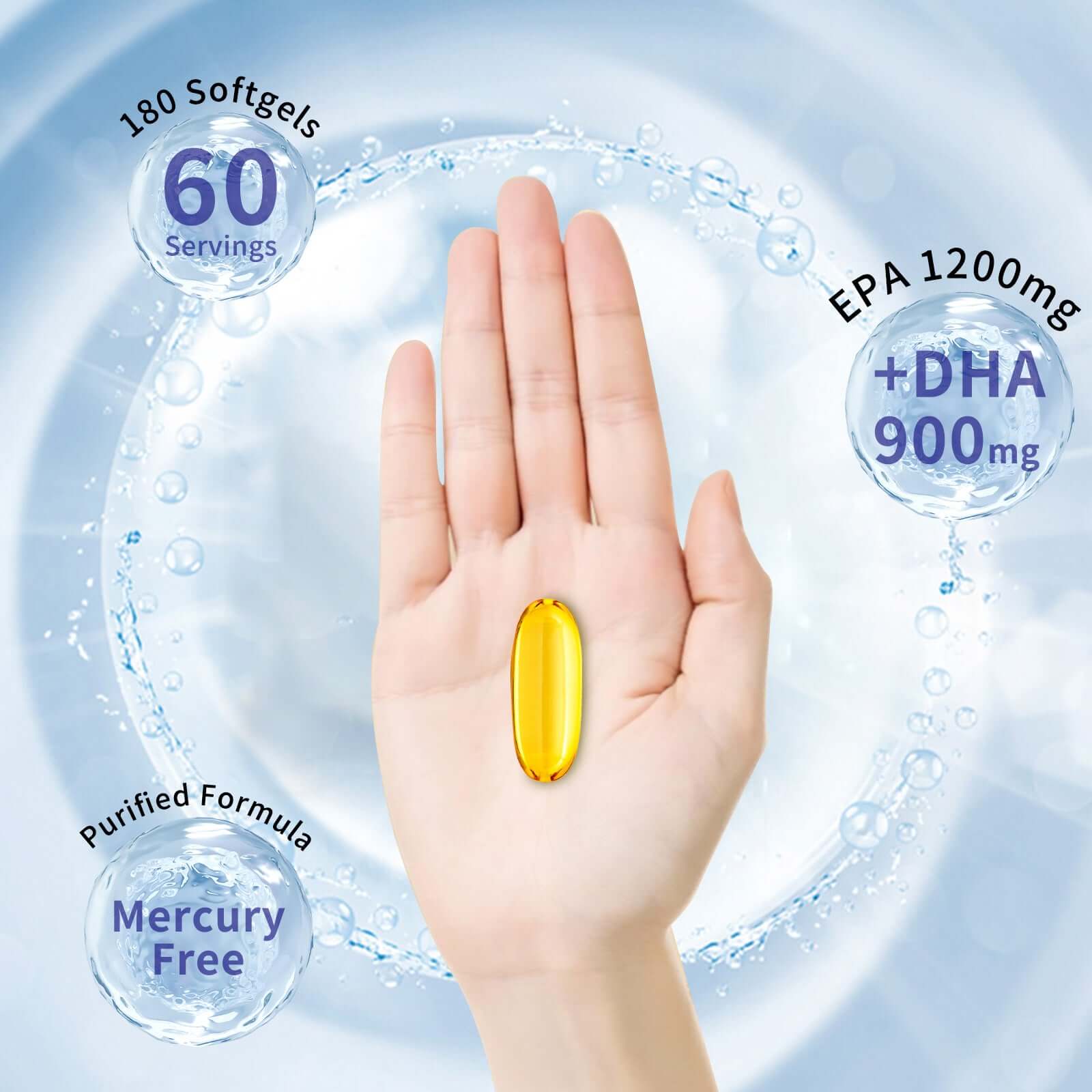 Nutrivibe Deep Sea Fish Oil provides omega-3 fatty acids to support heart, brain, and joint health naturally.