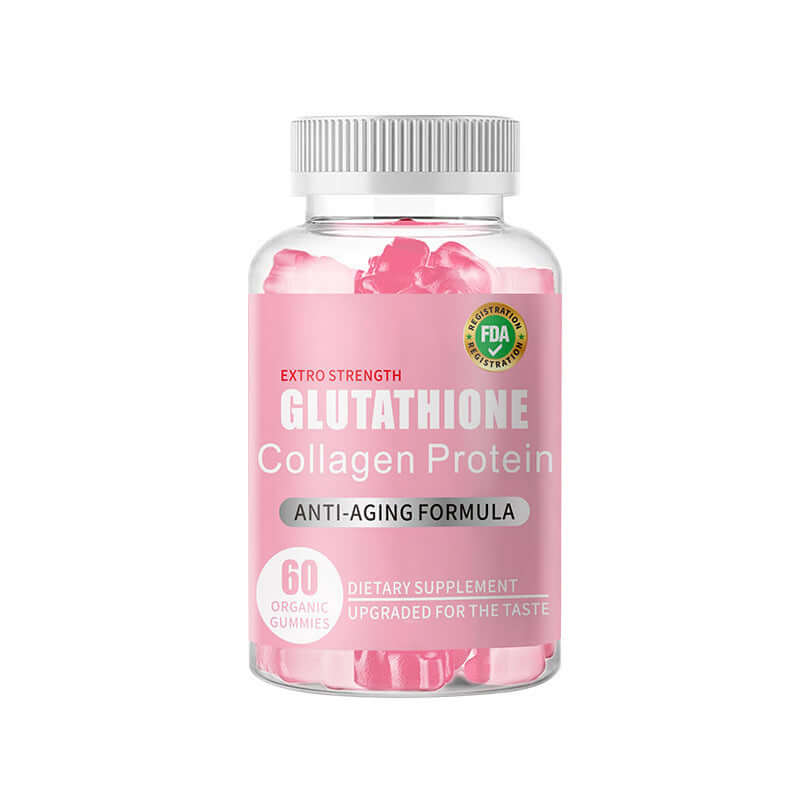 NUTRIVIBE collagen gummies with glutathione support radiant skin, elasticity, and daily beauty wellness in a tasty, convenient soft candy form.