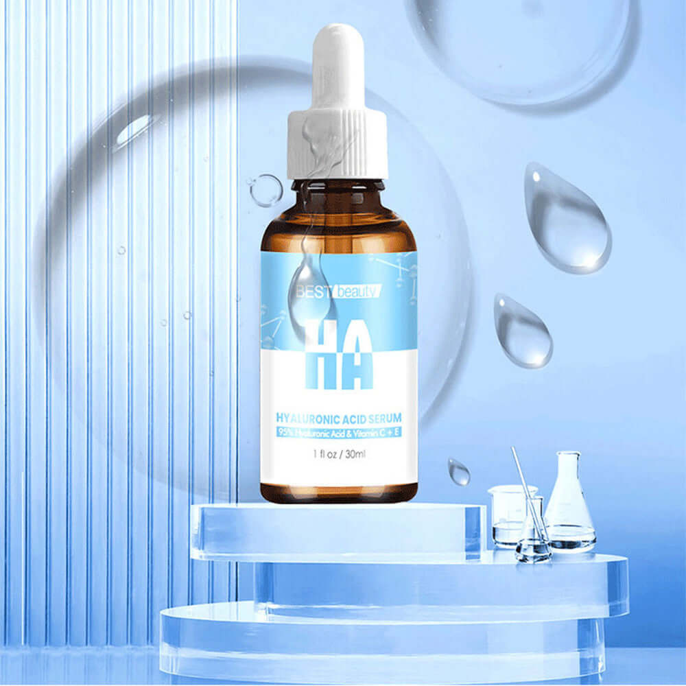 NUTRIVIBE Hyaluronic Acid Solution hydrates and restores skin moisture, supports elasticity, and promotes a healthy, radiant complexion with natural hydration.