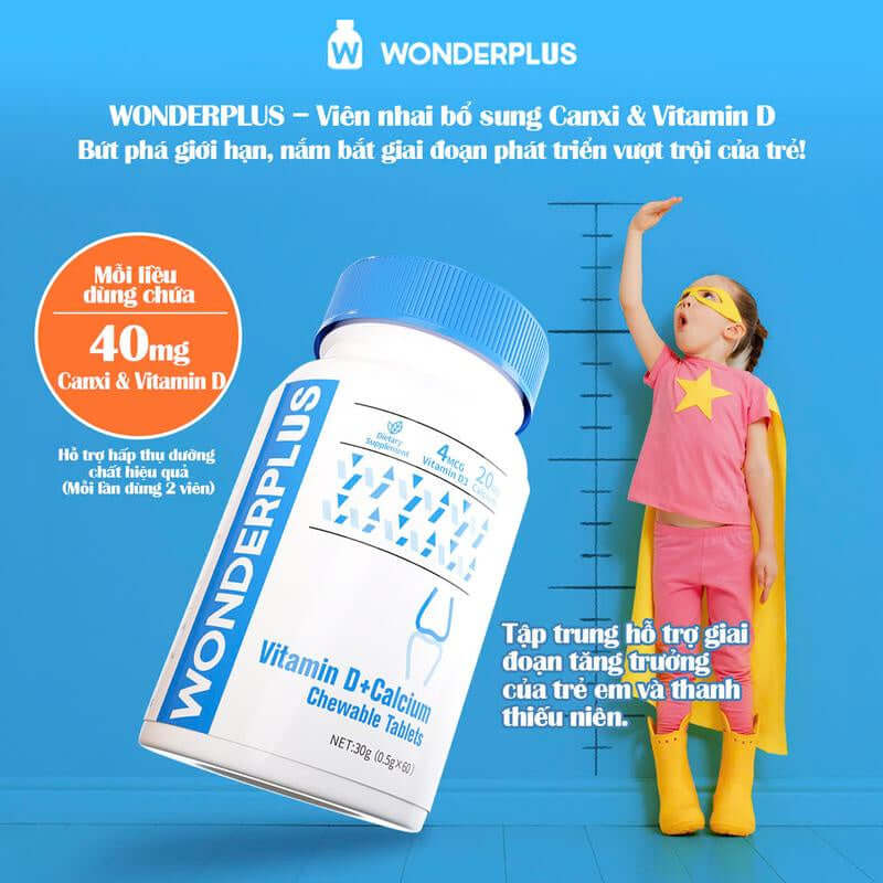 NUTRIVIBE Calcium & Vitamin D Chewable Tablets support strong bones and teeth while providing essential nutrients for daily health.