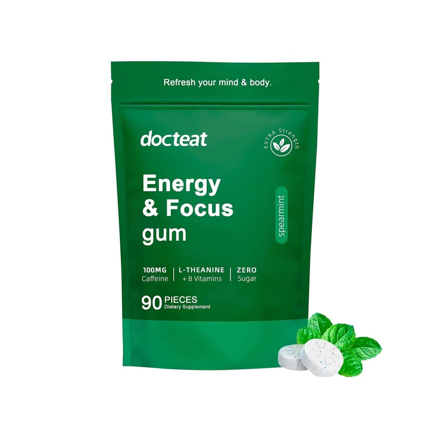 NUTRIVIBE Mint Tablet Sugar helps support blood sugar balance while providing a refreshing taste and natural wellness benefits.