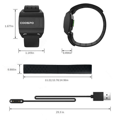 Nutrivibe Waterproof Bicycle Trainer Armband monitors heart rate in real-time during cycling, running, and other fitness activities with accuracy and convenience.
