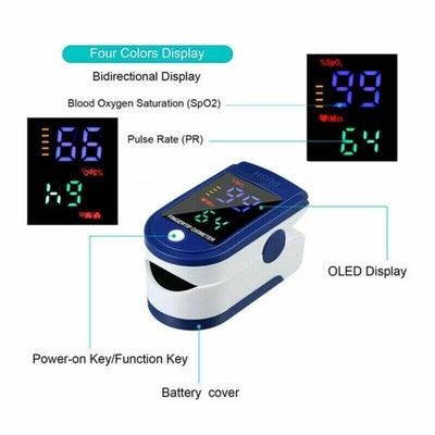 Nutrivibe Finger Pulse Oximeter accurately measures blood oxygen saturation (SpO2) and heart rate with a compact, portable, and easy-to-use design for UK users.Nutrivibe Finger Pulse Oximeter accurately measures blood oxygen saturation (SpO2) and heart rate with a compact, portable, and easy-to-use design for UK users.