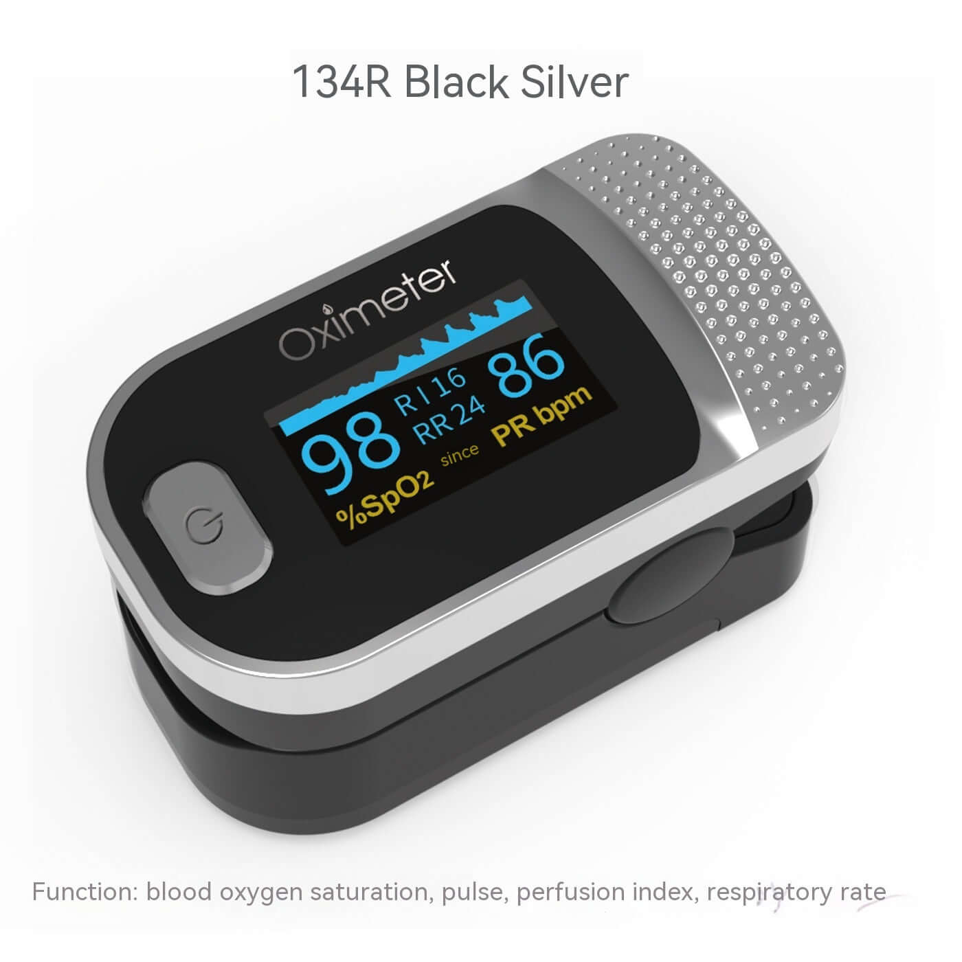 Nutrivibe Finger Pulse Oximeter provides accurate and portable monitoring of blood oxygen saturation and pulse rate for household use.