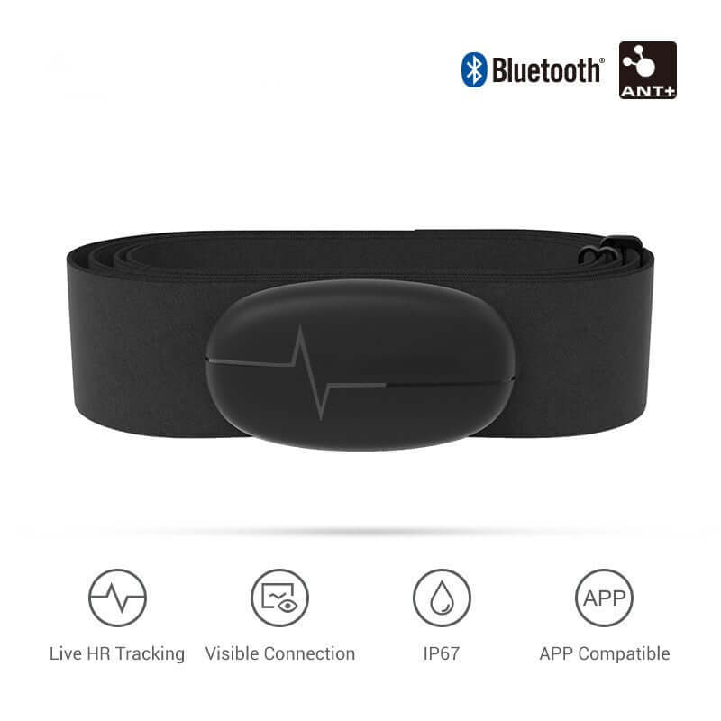Nutrivibe Bluetooth Chest Heart Rate Monitor provides accurate, waterproof heart rate tracking for cycling, running, and other fitness activities.