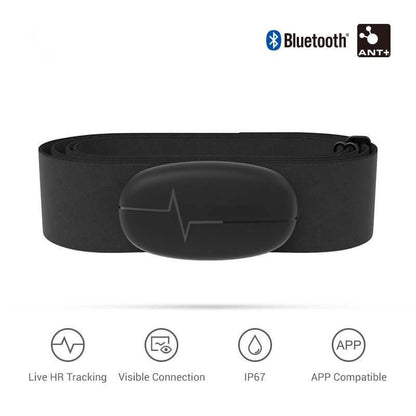 Nutrivibe Bluetooth Chest Heart Rate Monitor provides accurate, waterproof heart rate tracking for cycling, running, and other fitness activities.